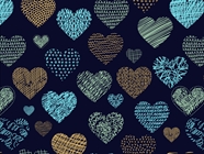 Stitched Together Heart Vinyl Wrap Pattern