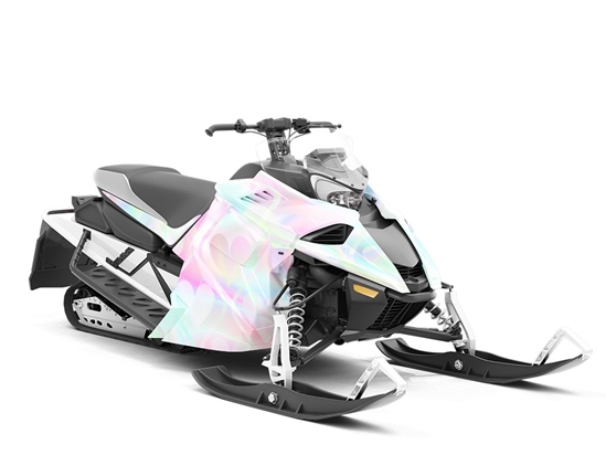 Psychedelic Waves Heart Custom Wrapped Snowmobile