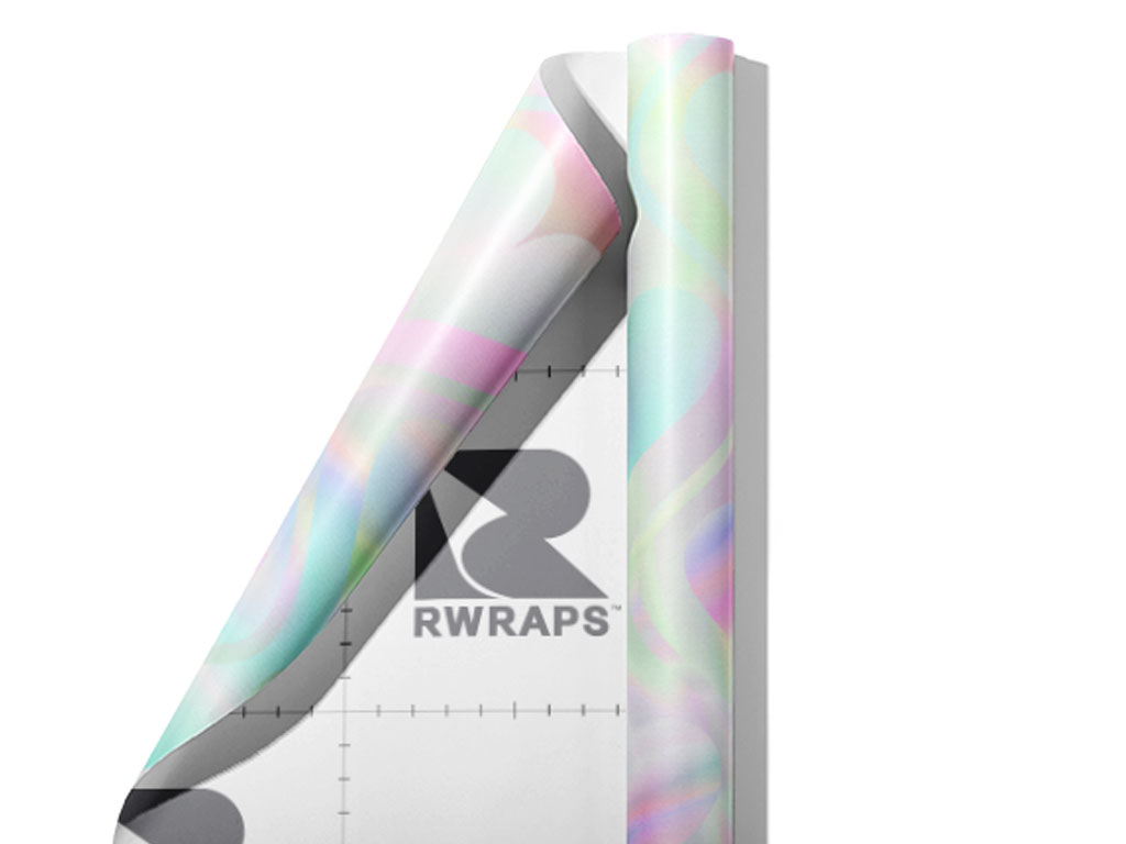 Psychedelic Waves Heart Wrap Film Sheets
