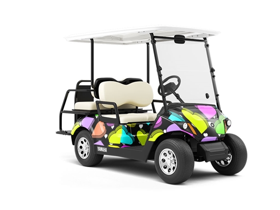 Candygram Crunch Heart Wrapped Golf Cart