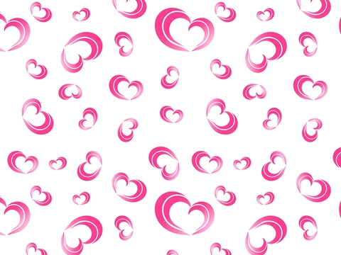 Rwraps™ Pink Heart Print Vinyl Wrap Film - Breezy Romance
