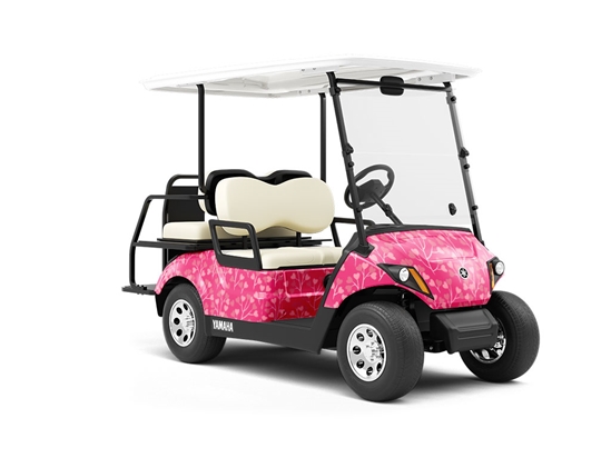 Love Blossom Heart Wrapped Golf Cart