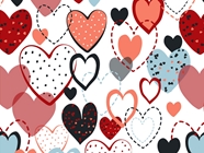 Overwhelming Love Heart Vinyl Wrap Pattern