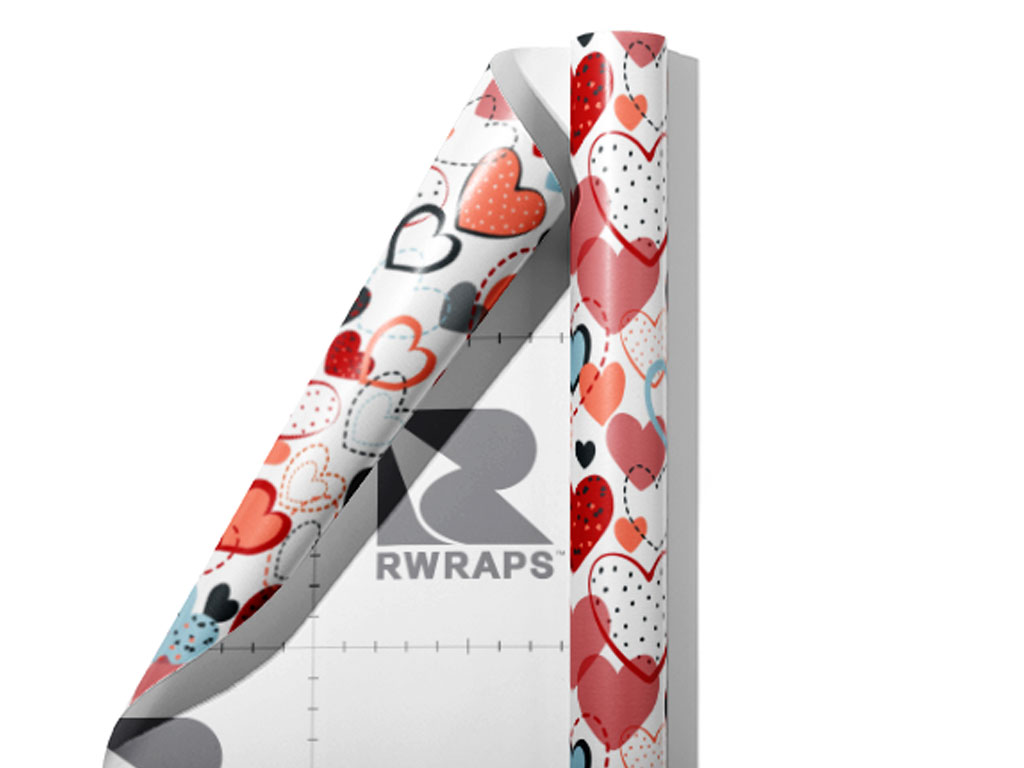 Overwhelming Love Heart Wrap Film Sheets