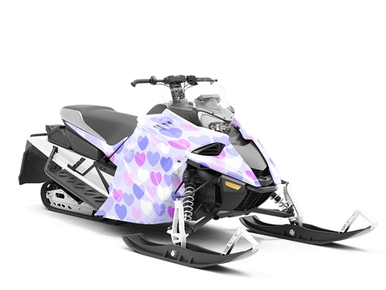 Chest Bubbles Heart Custom Wrapped Snowmobile