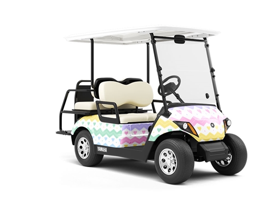 Old Love Heart Wrapped Golf Cart