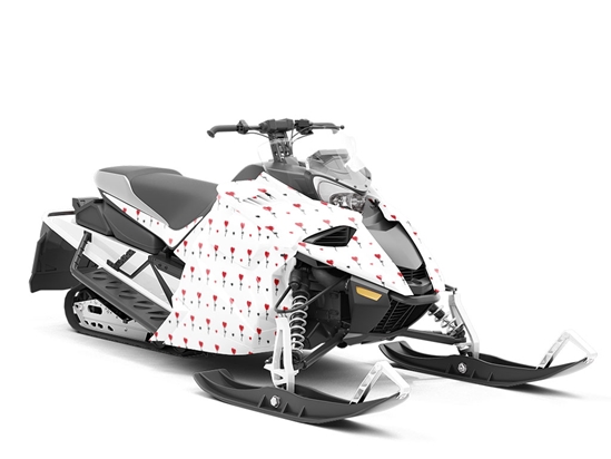 Floating Above Heart Custom Wrapped Snowmobile