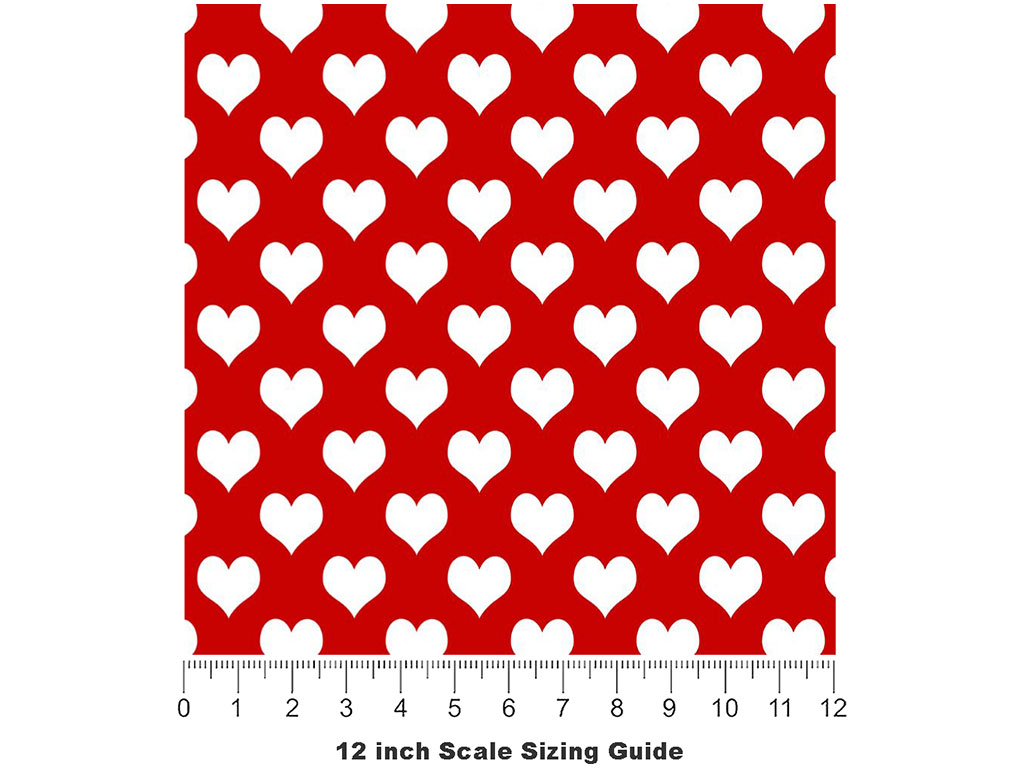 This Much Heart Vinyl Film Pattern Size 12 inch Scale