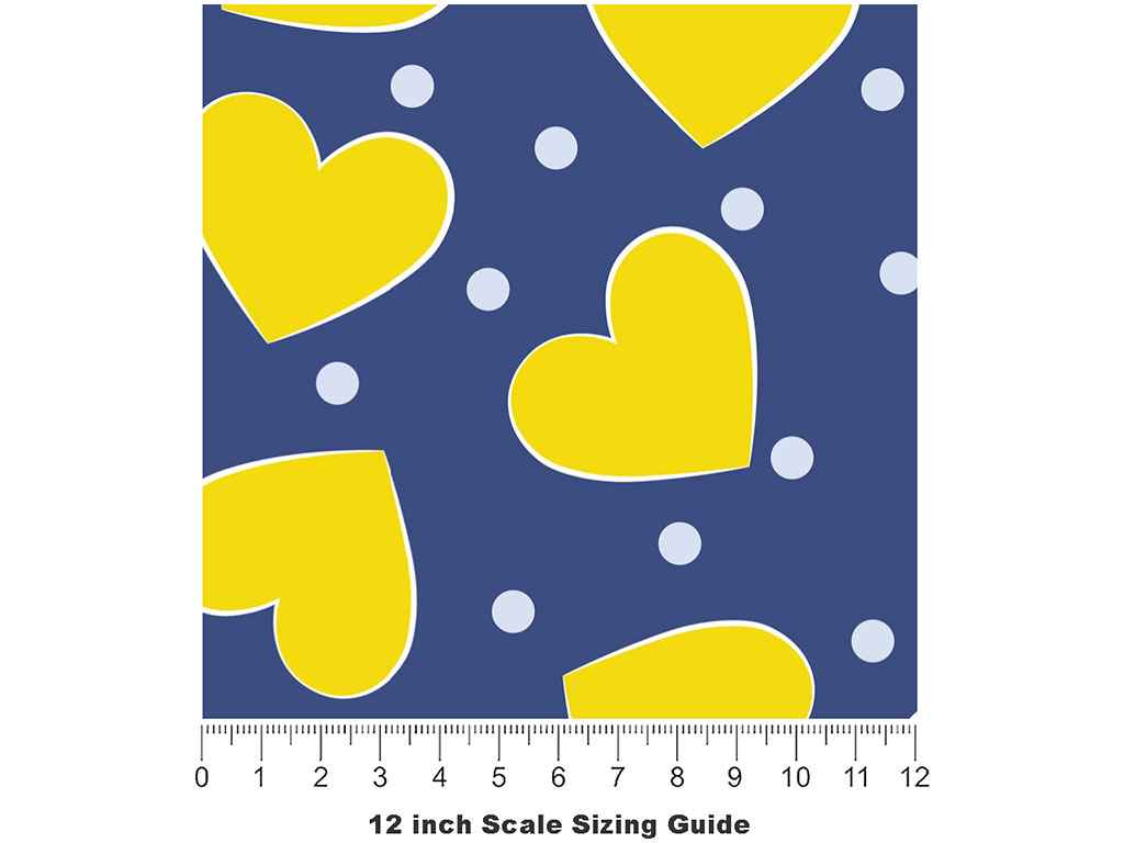 Pouring Out Heart Vinyl Film Pattern Size 12 inch Scale