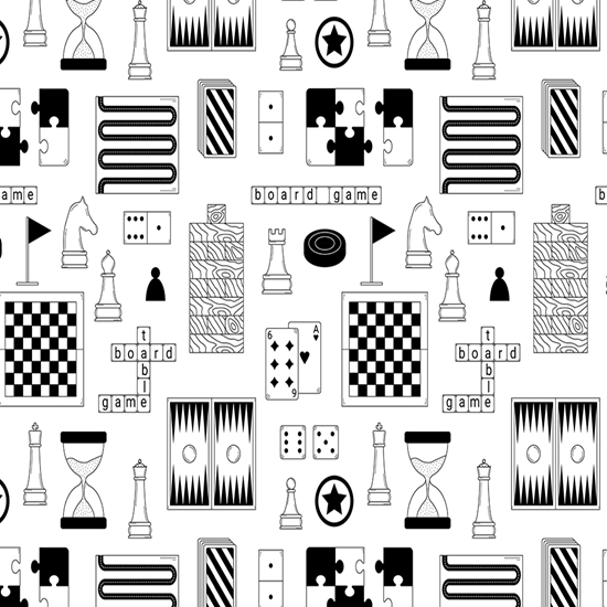 Board Games Hobby Vinyl Wrap Pattern