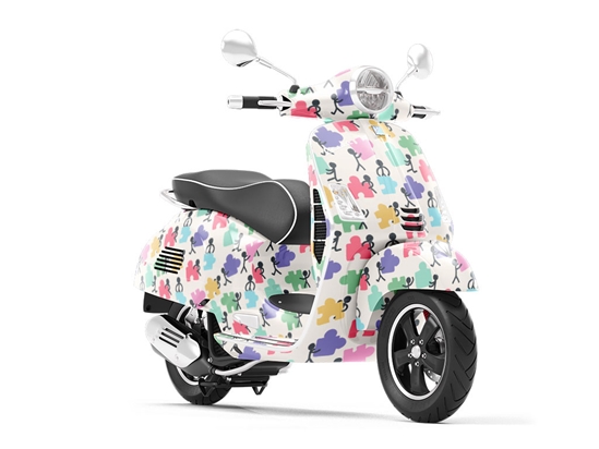 Puzzle Teamwork Hobby Vespa Scooter Wrap Film