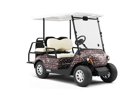Blood Palmistry Horror Wrapped Golf Cart