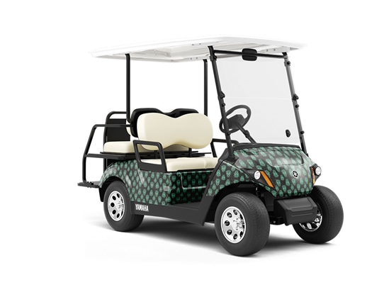 Confetti Muertos Horror Wrapped Golf Cart