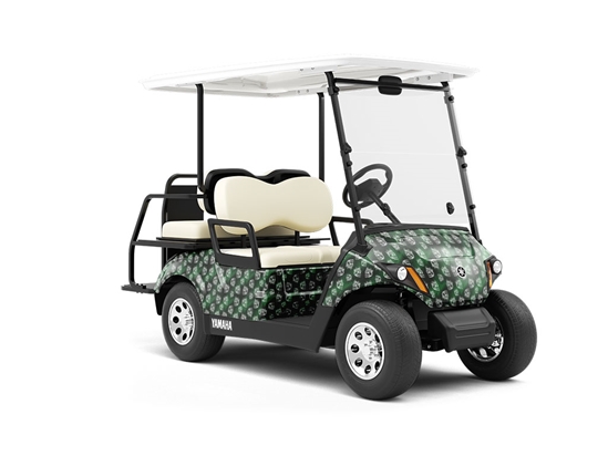 Emerald Lich Horror Wrapped Golf Cart