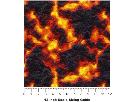 Deadly Combustion Lava Vinyl Film Pattern Size 12 inch Scale