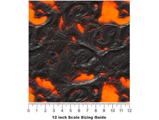 Heated Reset Lava Vinyl Film Pattern Size 12 inch Scale