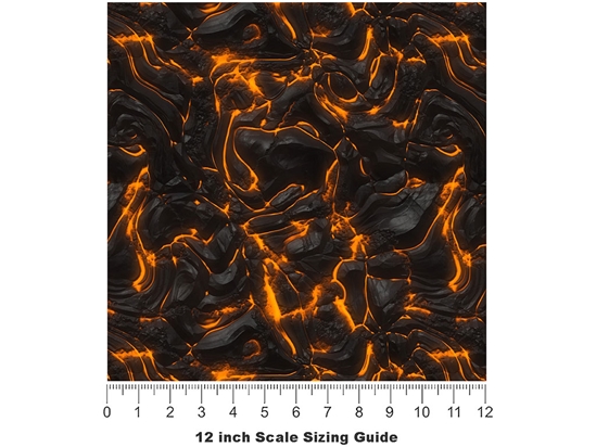 Pyroclastic Flow Lava Vinyl Film Pattern Size 12 inch Scale