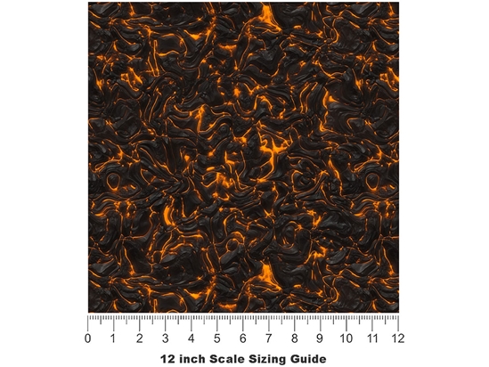 Subduction Zones Lava Vinyl Film Pattern Size 12 inch Scale