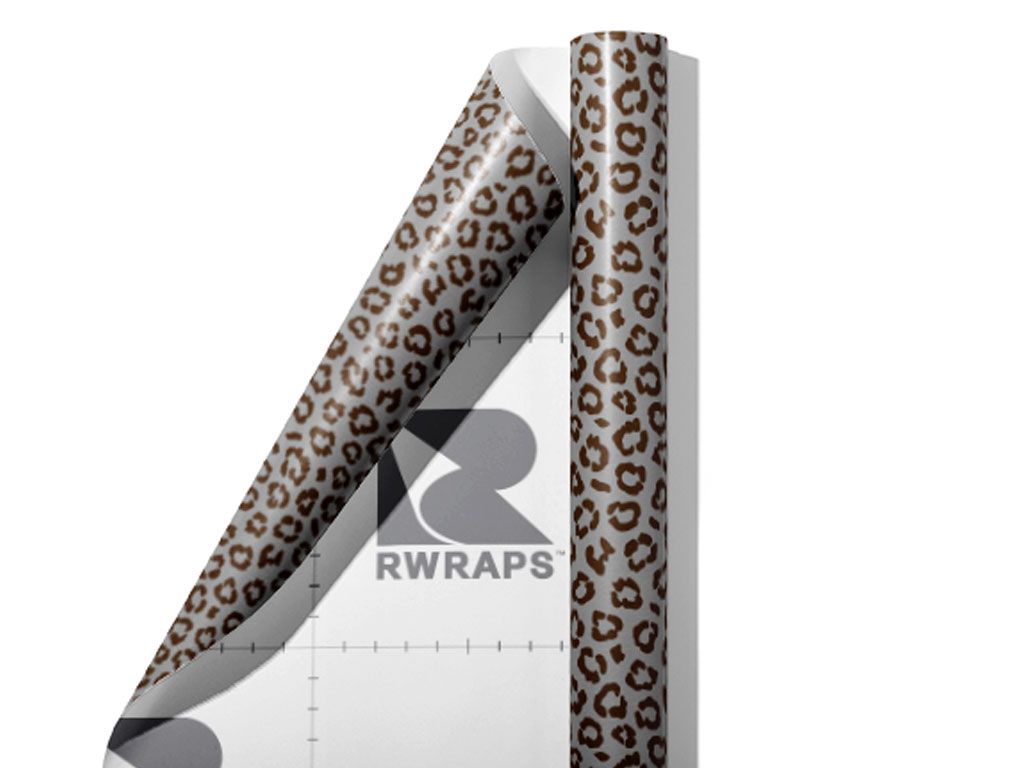 Gray Leopard Wrap Film Sheets