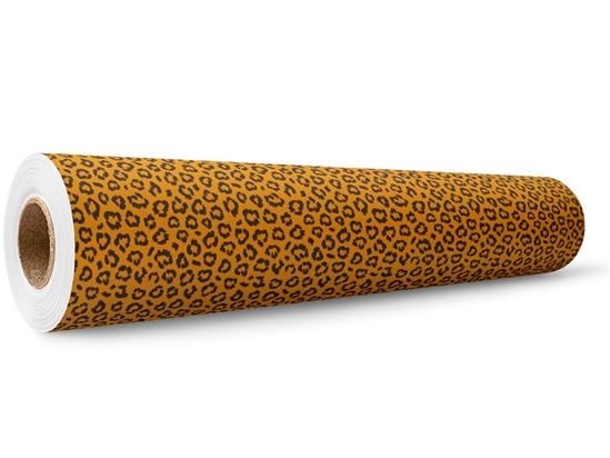 Orange Leopard Wrap Film Wholesale Roll