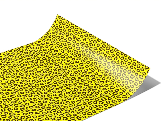 Yellow Leopard Vinyl Wraps