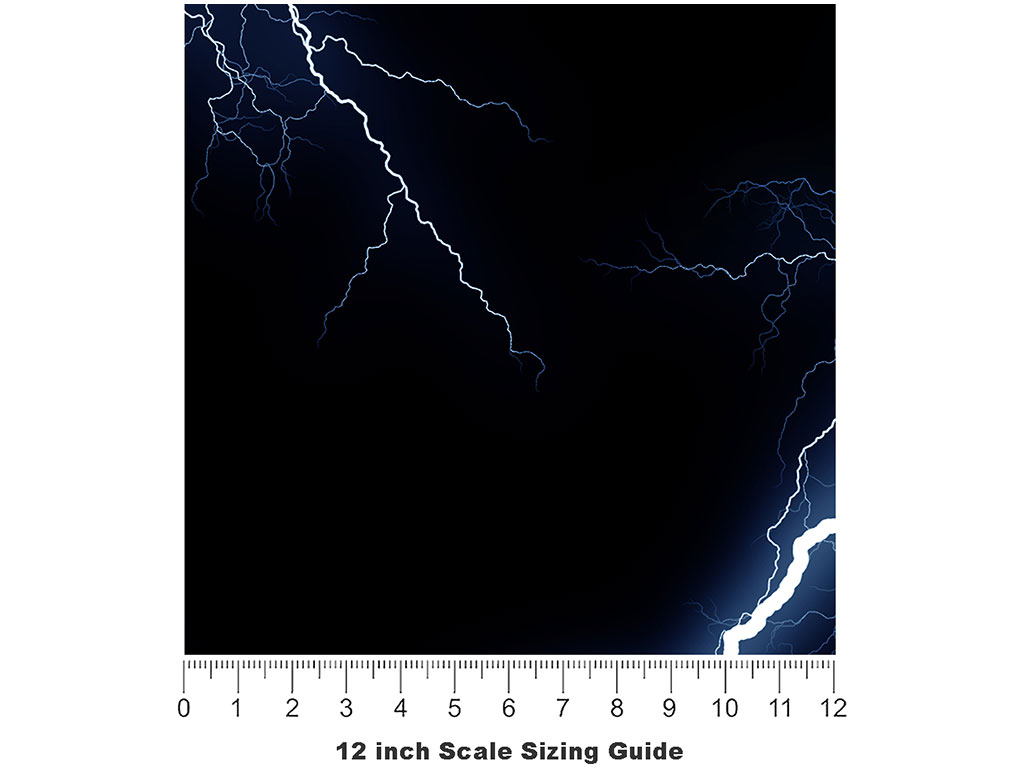 Blue Name3 Lightning Vinyl Film Pattern Size 12 inch Scale
