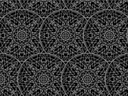 Black Geometric Mandala Vinyl Wrap Pattern
