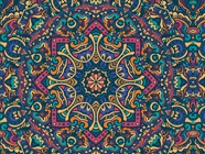 Byzantine Kaleidoscope Mandala Vinyl Wrap Pattern