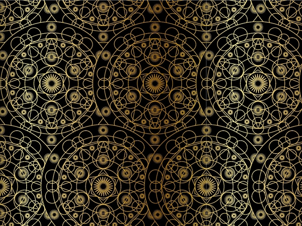 Gold Cylindrical Mandala Vinyl Wrap Pattern