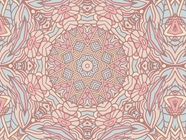 Pale Roses Mandala Vinyl Wrap Pattern