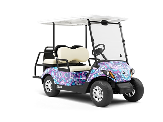 Pastel Wonder Mandala Wrapped Golf Cart