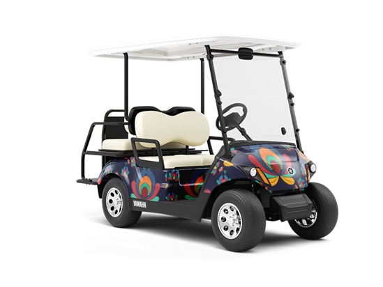 Understated Lotus Mandala Wrapped Golf Cart
