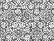 White Alchemy Mandala Vinyl Wrap Pattern