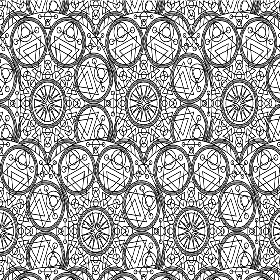 White Alchemy Mandala Vinyl Wrap Pattern