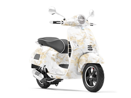 Calacatta Gold Marble Vespa Scooter Wrap Film