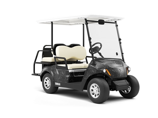 Nero Marquina-Black Marble Wrapped Golf Cart