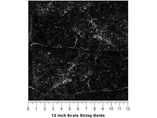 Nero Marquina-Black Marble Vinyl Film Pattern Size 12 inch Scale