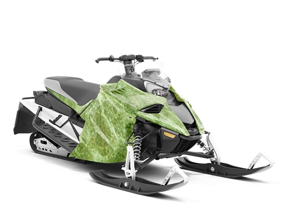 Verde Levante-Green Marble Custom Wrapped Snowmobile