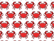 Cartoon Crabs Marine Life Vinyl Wrap Pattern