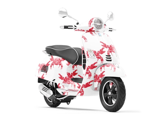Shattered Shell Marine Life Vespa Scooter Wrap Film