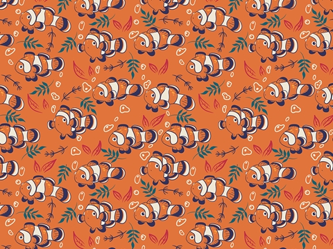 Rwraps™ Fish Print Vinyl Wrap Film - Confused Clownfish