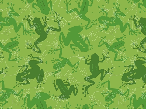 Rwraps™ Frog Print Vinyl Wrap Film - Silhouetted Jumpers