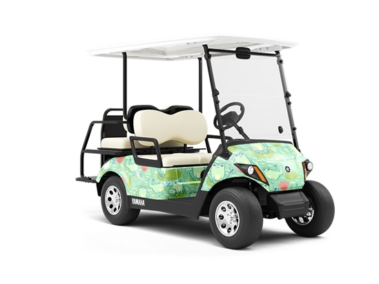 Toadstool Living Marine Life Wrapped Golf Cart
