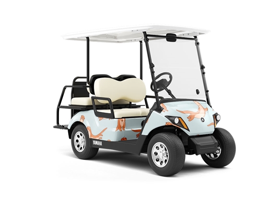 Otter Occupation Marine Life Wrapped Golf Cart