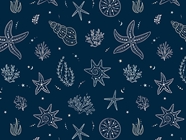 Beachy Constellations Marine Life Vinyl Wrap Pattern