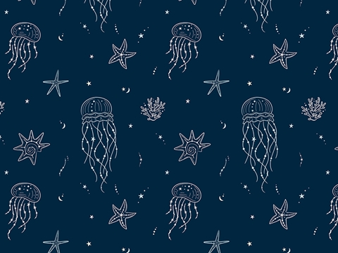 Rwraps™ Tentacled Print Vinyl Wrap Film - Jellyfish Constellations