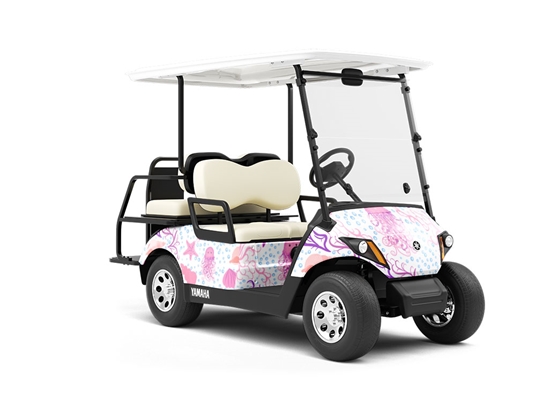 Tangled Tentacles Marine Life Wrapped Golf Cart