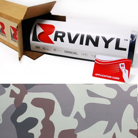 Rwraps™ Camouflage Vinyl Wrap Film - Marshland Camouflage (Discontinued)