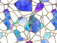 Glass Ocean Mosaic Vinyl Wrap Pattern