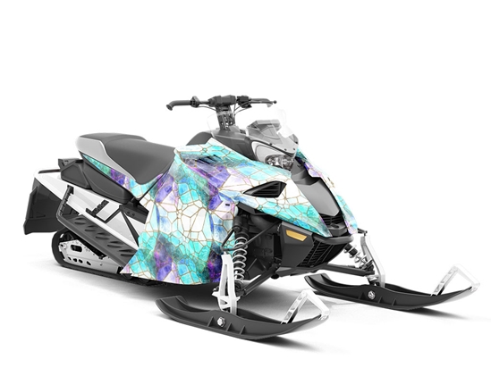 Glass River Mosaic Custom Wrapped Snowmobile